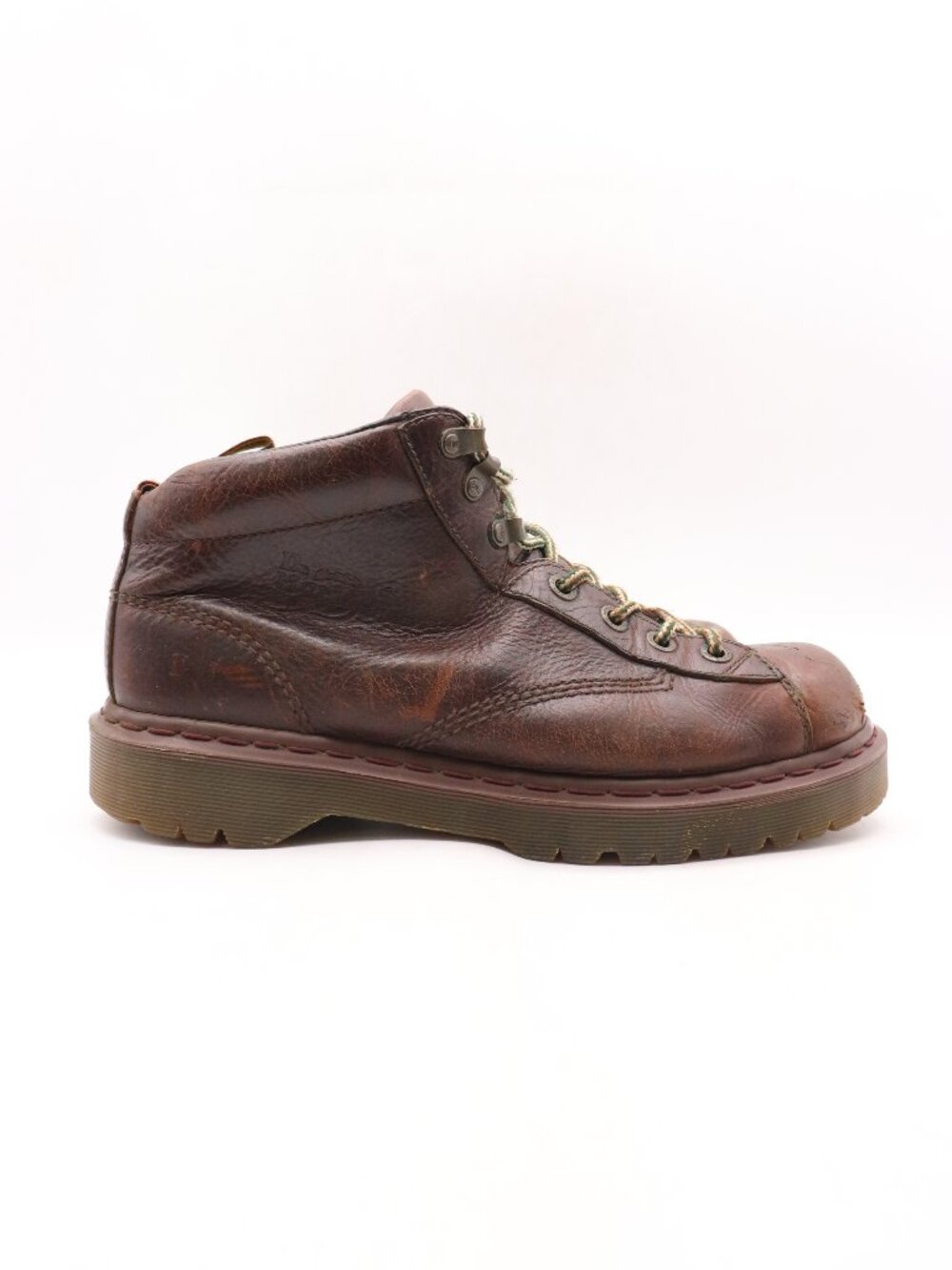 Y2K Doc Dr Martens 8287 Work Boots Men's UK 10 US 11 Brown Leather Shoes England